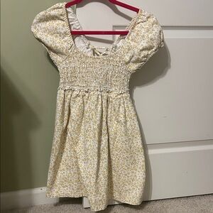 Wonens Floral Smocked Dress in Yellow